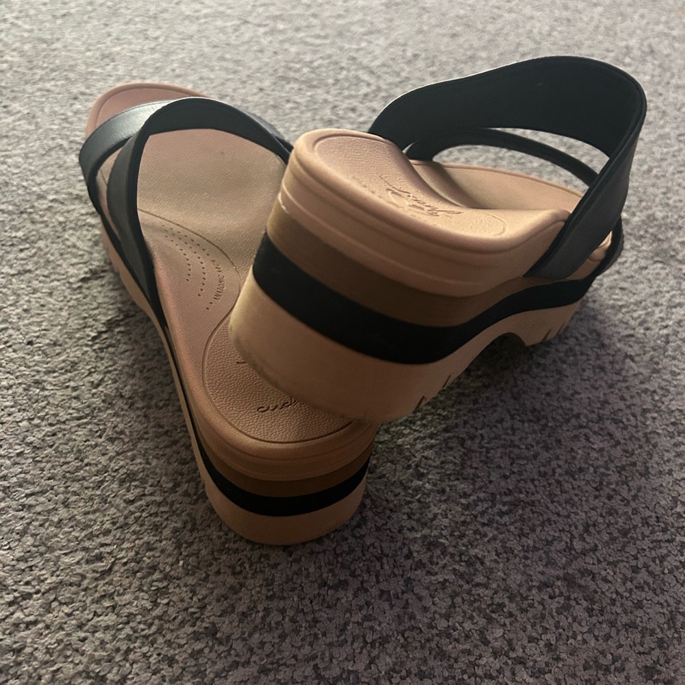 Reef EUC Black and Tan Slide horizon Sandals - Picture 3 of 7